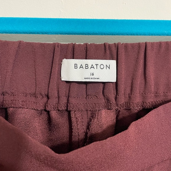 Babaton Maroon Cohen Pants - Picture 4 of 11